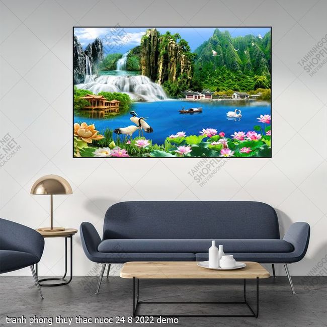 tranh phong thuy thac nuoc 24 8 2022